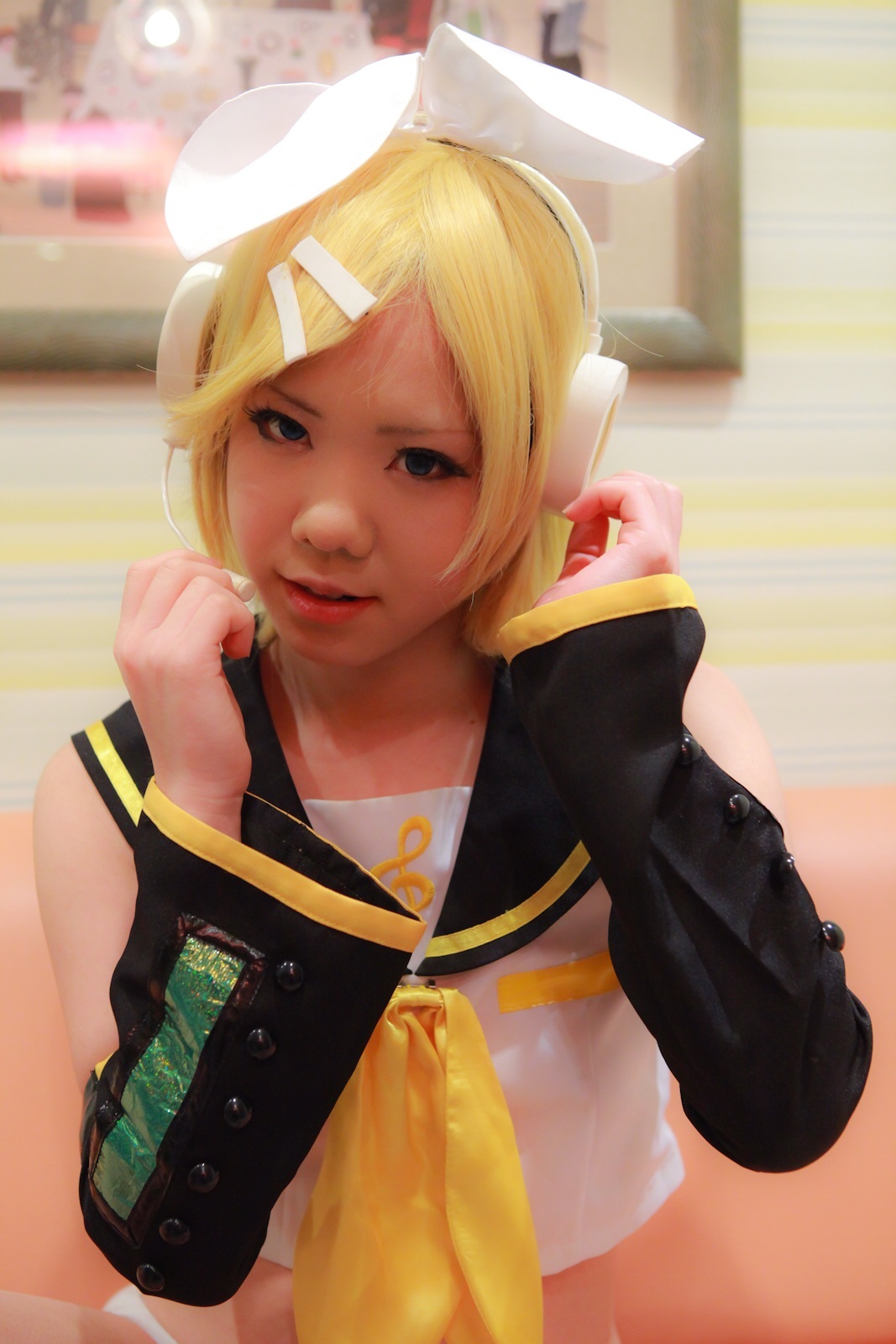 [Cosplay]Vocaloid-热Kagamine Rin裸体